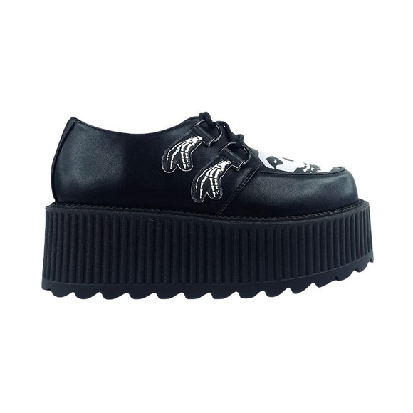 Strange Cvlt Super Creep Misfits Skull Creepers Unisex 8 Women - Picture 3 of 3